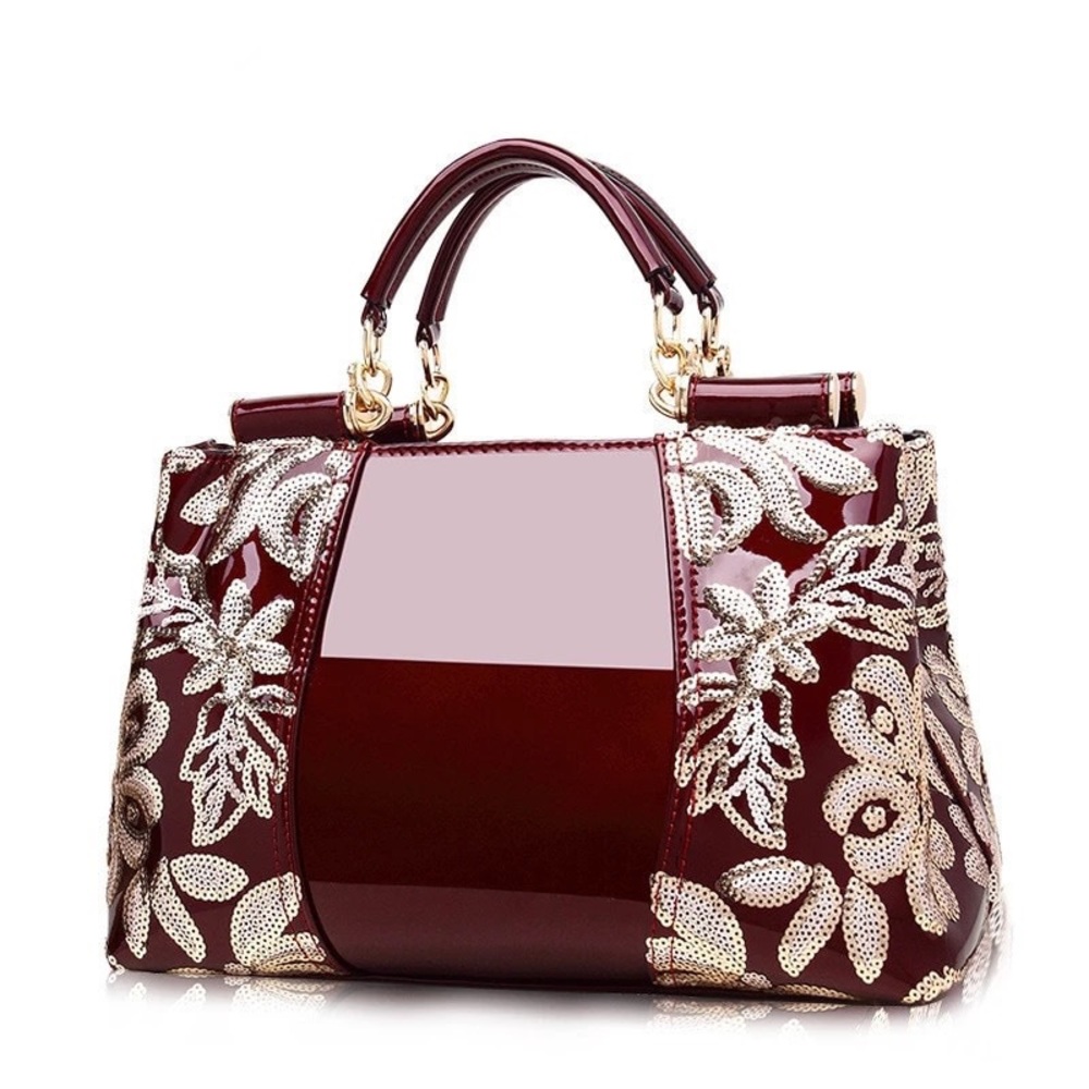 New arrival designer luxury patent leatherhandbags